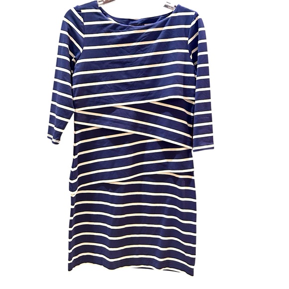 J. Mclaughlin Nicola Striped Tiered Sheath Dress - Picture 2 of 8